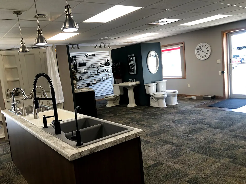 Johnson’s Plumbing and Heating showroom