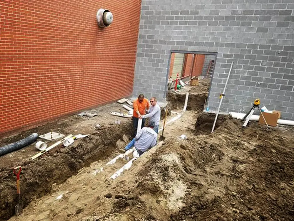 Hardworking plumbing and heating crew
