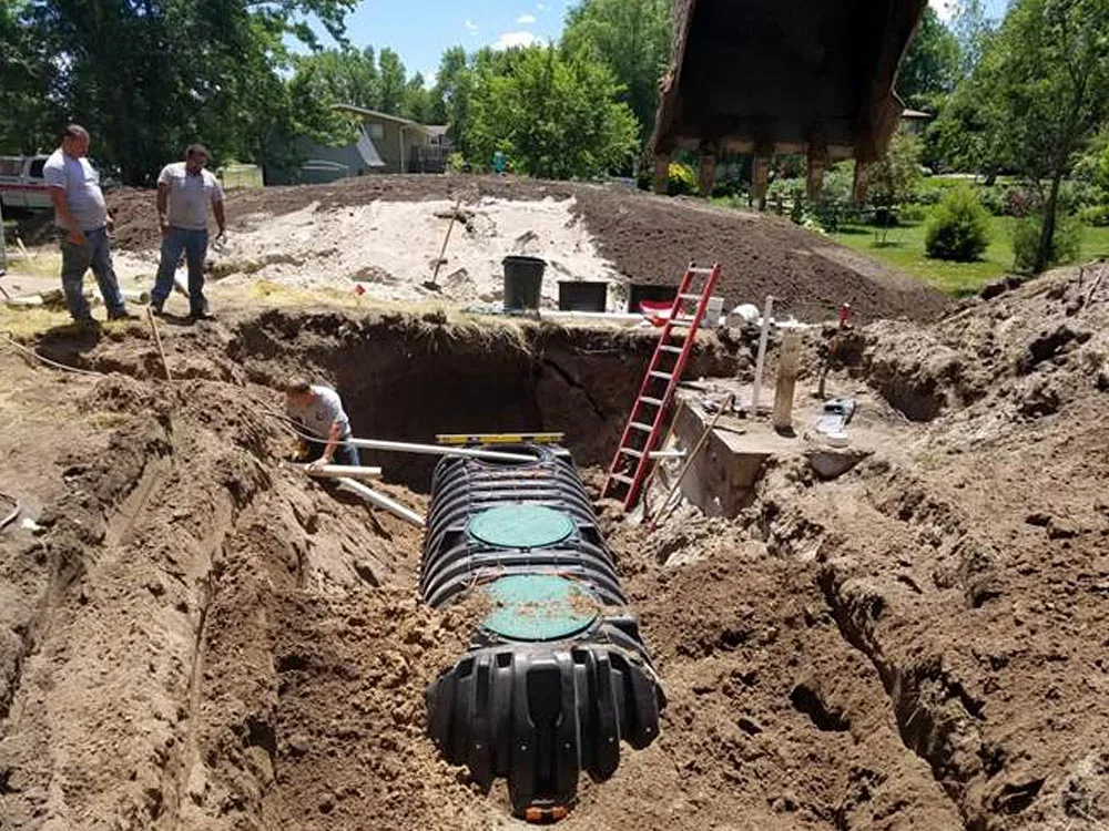 Mound septic system installation services