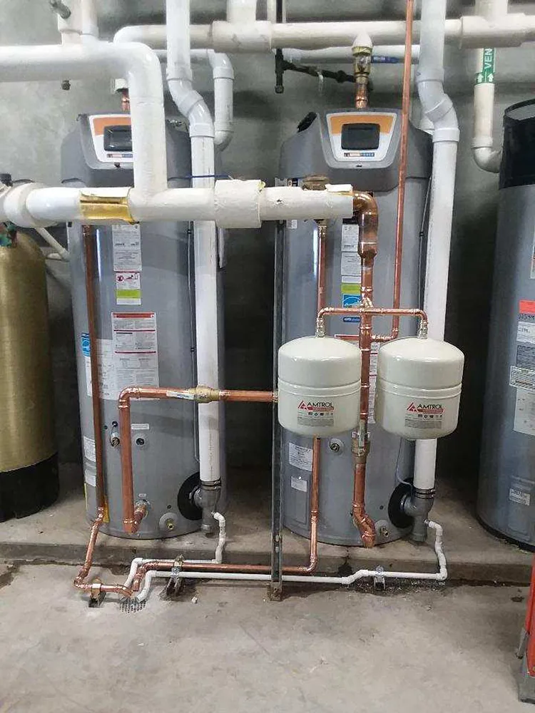 Battle Creek School water heater installation