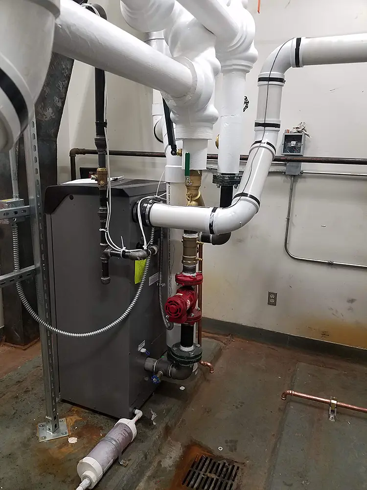 Reliable boiler piping installation